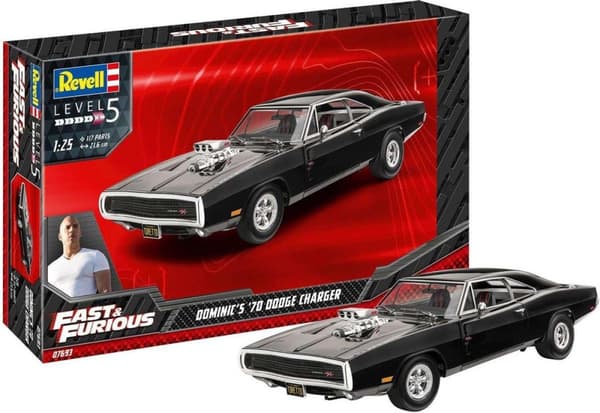 1:25 Revell 07693 Fast & Furious - Dominics 1970 Dodge Charger Car Plastic kit