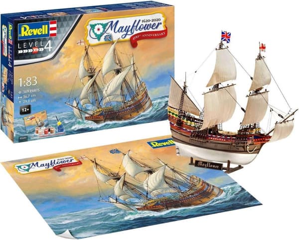 Mayflower - 400-årsjubileumsskala: 1:83 - Revell