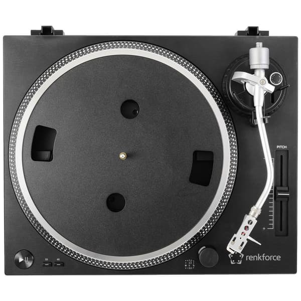 Renkforce RF-TURBD-010 USB-skivspelare Remdrift Svart