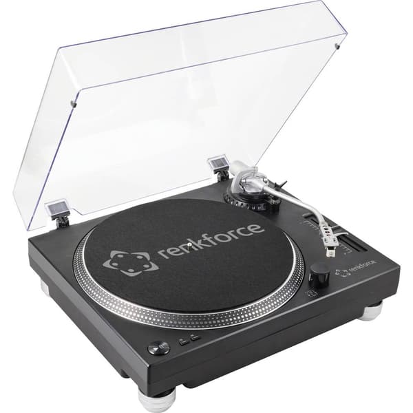 Renkforce RF-TURBD-010 USB-skivspelare Remdrift Svart