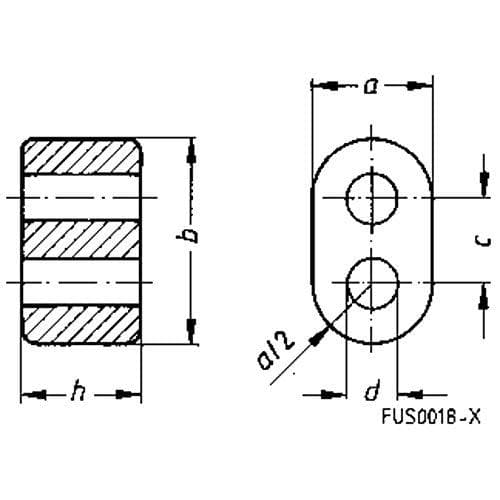 EPCOS EPCO B62152-A1-X - dobbelthulskerne, K1, 14,5 x 14,5 x 8,5 mm (B62152-A1-X1)