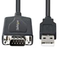 Miniatyrbillede 3 af 5: StarTech.com 1m USB til RS232 Adapter med COM Storage - DB9 Han RS232 til USB Konverter - USB til Seriel Adapter til PLC/Printer/Scanner - Prolific Ch