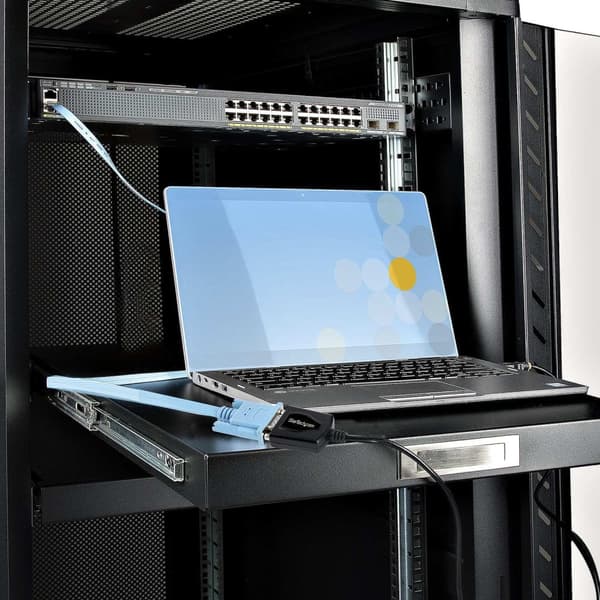 StarTech.com 1m USB til RS232 Adapter med COM Storage - DB9 Han RS232 til USB Konverter - USB til Seriel Adapter til PLC/Printer/Scanner - Prolific Ch