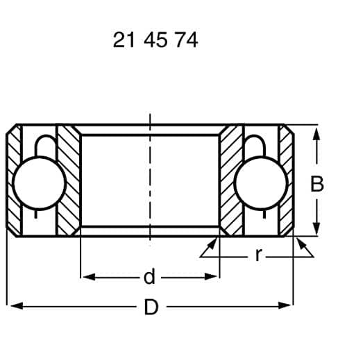 Reely radial kugleleje af rustfrit stål 11 mm 5 mm 5 mm (S 685 ZZ)