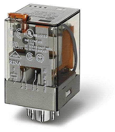Finder Ind-Rel. 11pin 110VAC 3W til Fas. 90.73/112 60.13.8.110.0040 (601381100040)