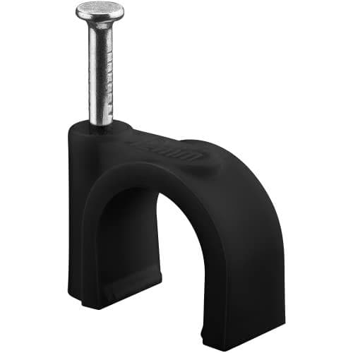 Goobay kabelklämma 12 mm, svart (64684)