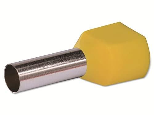 Quadrios 22C439 dobbeltrør 6 mm² delvist isoleret gul 1 sæt (22C439)