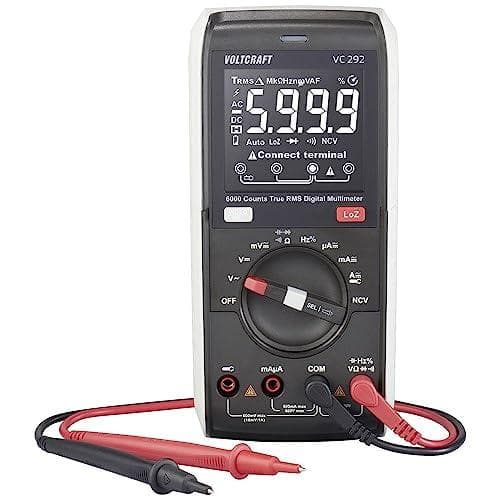 VOLTCRAFT VC292 handhållen multimeter kalibrerad (ISO) digital CAT III 600 V-skärm (räknas): 6000 (VC-13829990)