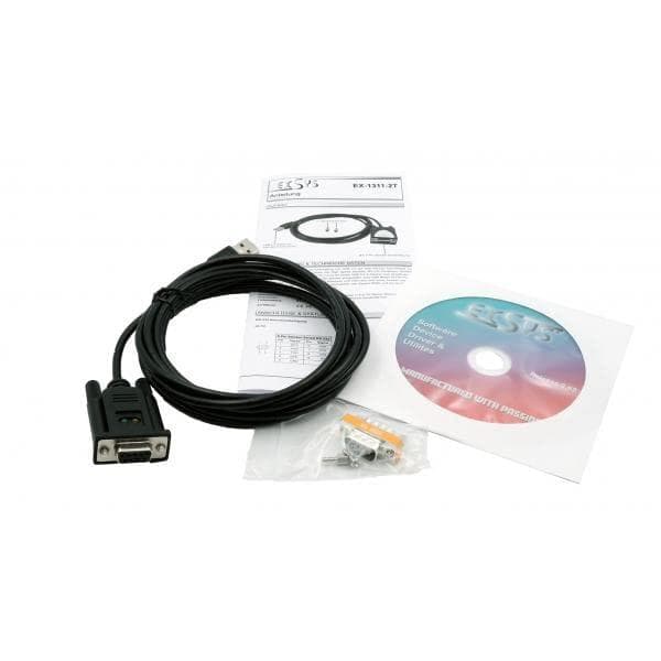EXSYS EX-1311-2T Kabeladapter USB Type A 2.0 RS-232 Sort (EX-1311-2T)