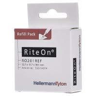 Hellermann Tyton RO201REF-1401-WH-1401-CL/WH Hvid vinyl 200 stk (550-14014)