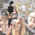 Miniatyrbild 5 av 11: LogiLink Vlogger Kit med LED-ljus, med mikrofon + stativ för smartphones från 11,93 - 17,78 cm (4,7" - 17,80 cm (7")), med - 1 st (AA0157)