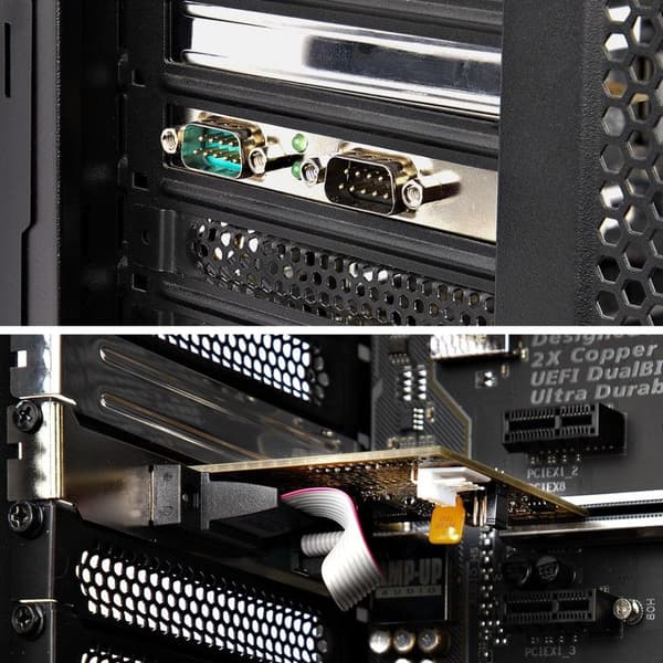 StarTech.com 2-porttinen PCI Express -sarjakortti, kaksiporttinen PCIe–RS232 (DB9) -sarjaliitäntäkortti, 16C1050 UART, vakio- tai matalaprofiiliset ki