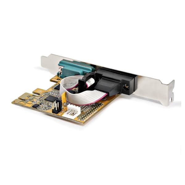 StarTech.com 2-porttinen PCI Express -sarjakortti, kaksiporttinen PCIe–RS232 (DB9) -sarjaliitäntäkortti, 16C1050 UART, vakio- tai matalaprofiiliset ki