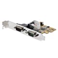 Pikkukuva 1 / 9: StarTech.com 2-porttinen PCI Express -sarjakortti, kaksiporttinen PCIe–RS232 (DB9) -sarjaliitäntäkortti, 16C1050 UART, vakio- tai matalaprofiiliset ki