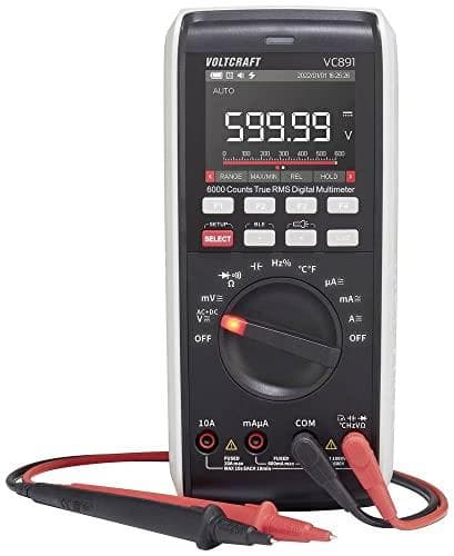 VOLTCRAFT VC891 kädessä pidettävä yleismittari digitaalinen dataloggeri CAT III 1000 V, CAT IV 600 V näyttö (määrät): 60 000 (VC-12884330)