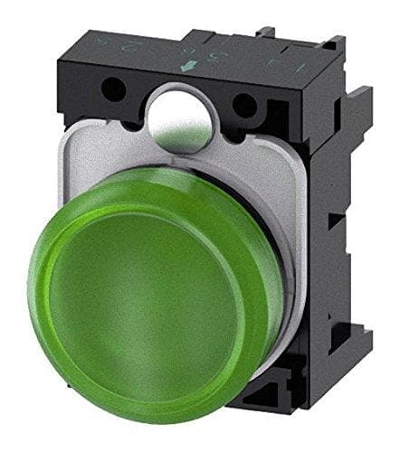 Siemens indikatorlys flad grøn 230 V/AC SIRIUS ACT 3SU1106-6AA40-1AA0 1 stk (3SU1106-6AA40-1AA0)