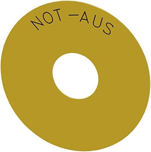 3SU1900-0BC31-0AS0 Bagplade nødstop svampetrykt. (3SU19000BC310AS0)