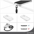 Miniatyrbillede 2 af 3: 4smarts universel mobiltelefonkæde PhonoLace onyx sort (540489)