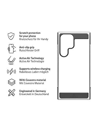 Black Rock Cover Air Robust til Samsung Galaxy S23 Ultra, sort (00220403)