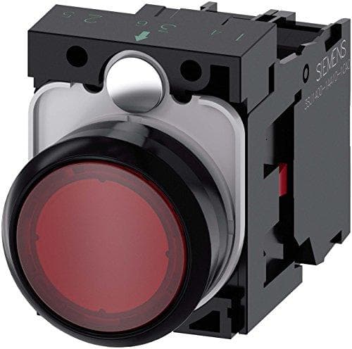 Siemens SIRIUS ACT Valaistu painike täysin muovinen, punainen (3SU1102-0AB20-1CA0)