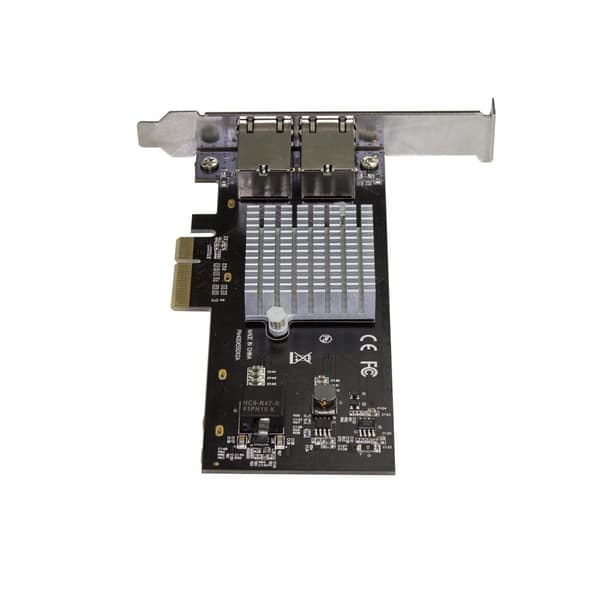 StarTech.com Dual Port 10G PCIe-nätverkskort - Intel-X550AT 10GBASE-T & NBASE-T PCI Express-nätverkskort 10/5/2.5/1GbE Multi Gigabit Ethernet, 5-hasti