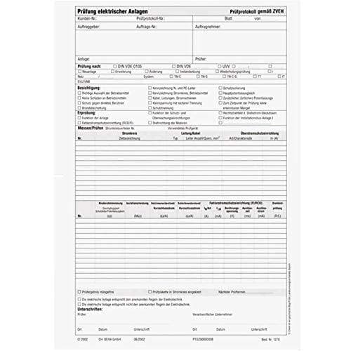 Fluke-testilokilohko standardin DIN VDE 0100 1278 (2146070) mukaan
