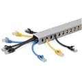 Pikkukuva 3 / 5: StarTech.com Open Slot Cable Management Raceway kannella, 1-1/2" (38mm)L x 2,50cm (1") (25mm)K, 6,5ft (2m) pituus, 1/4" (8mm) aukot, PVC Verkkokaapeli