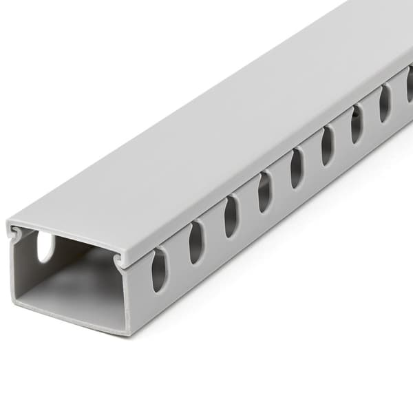 StarTech.com Open Slot Cable Management Raceway kannella, 1-1/2" (38mm)L x 2,50cm (1") (25mm)K, 6,5ft (2m) pituus, 1/4" (8mm) aukot, PVC Verkkokaapeli