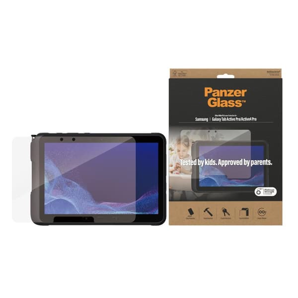PanzerGlass - skærmbeskytter til tablet - glas - krystalklart - til Samsung Galaxy Tab Active Pro