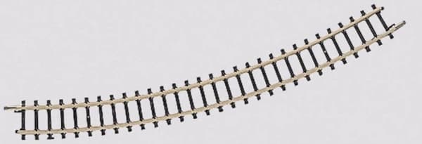 8531 Z Märklin miniklubskinner Buede skinner 30 ° 220 mm 10 stk. Sort, Gul