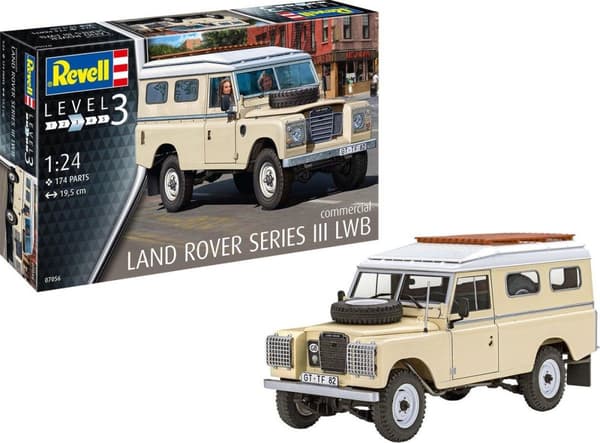 Revell 07056 Land Rover Series III LWB (kommersiell) bilmodellsats 1:24 (07056)