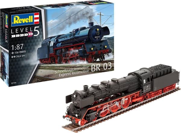 Revell 02166 Express Locomotive BR03 Lokomotiv Kit 1:87 (02166)