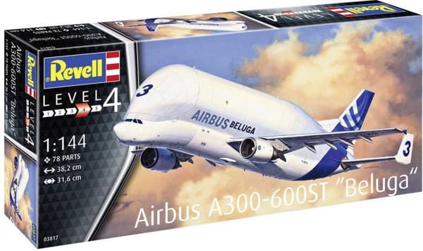 Revell 03817 Airbus A300-600ST Beluga Flight Model Kit 1:144 (03817)