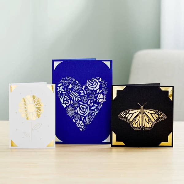 Cricut indstikskort FOIL Royal Flush S40 kortsæt hvid, sort, rød (2009481)