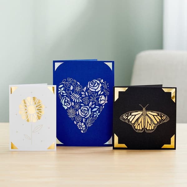 Cricut indstikskort FOIL Royal Flush S40 kortsæt hvid, sort, rød (2009481)