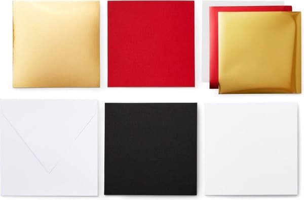 Cricut indstikskort FOIL Royal Flush S40 kortsæt hvid, sort, rød (2009481)