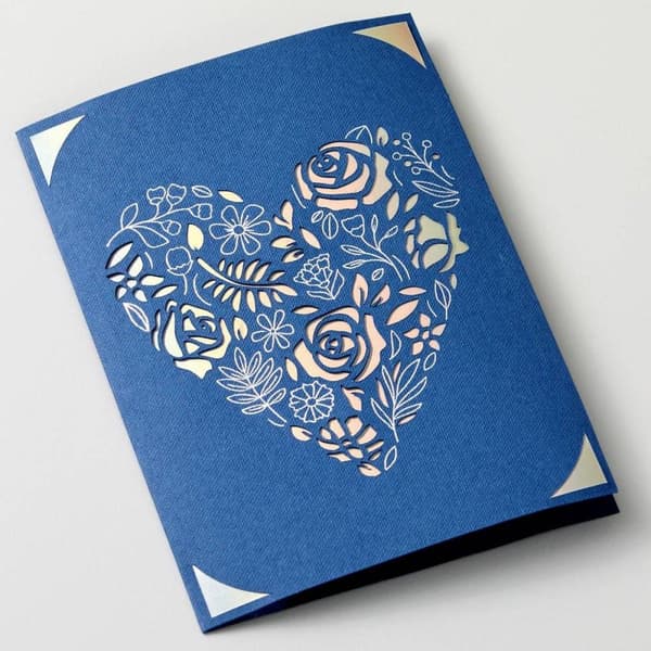 Cricut indstikskort FOIL Royal Flush S40 kortsæt hvid, sort, rød (2009481)