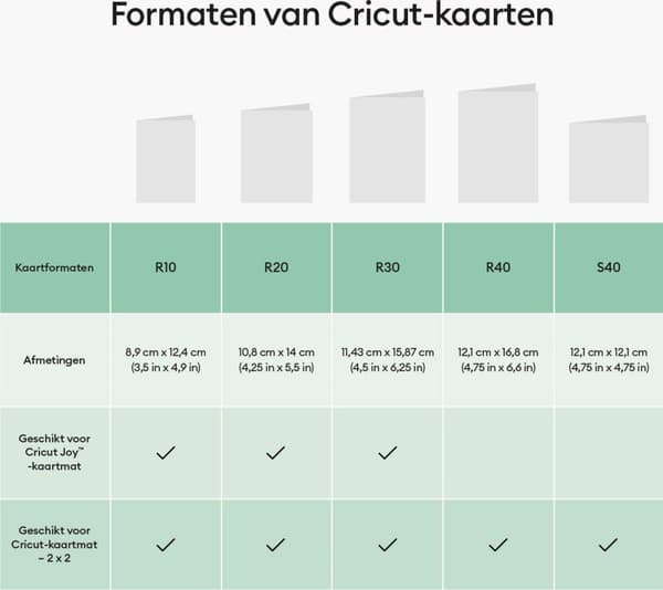 Cricut Cut-Away Cards Neutrals R10 Card Set Grå, Khaki, Creme (2009485)