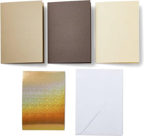 Cricut Cut-Away Cards Neutrals R10 Card Set Grå, Khaki, Creme (2009485)