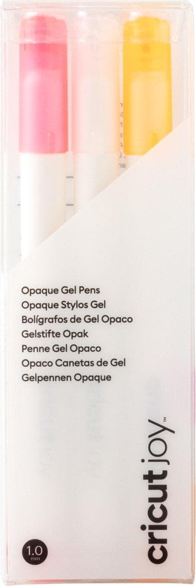Cricut Joy™ Gel 1,0 mm pennesæt med 3 hvide, lyserøde, orange (2009380)