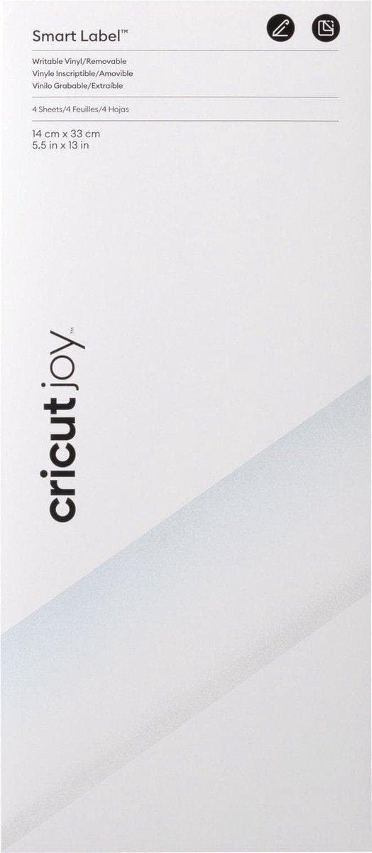 Cricut Joy™ Smart Vinyl Avtagbar 4-pack Vit (2010001)