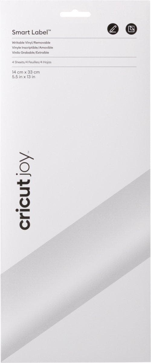 Cricut Joy™ Smart Vinyl Avtagbar 4-pack Vit (2010001)