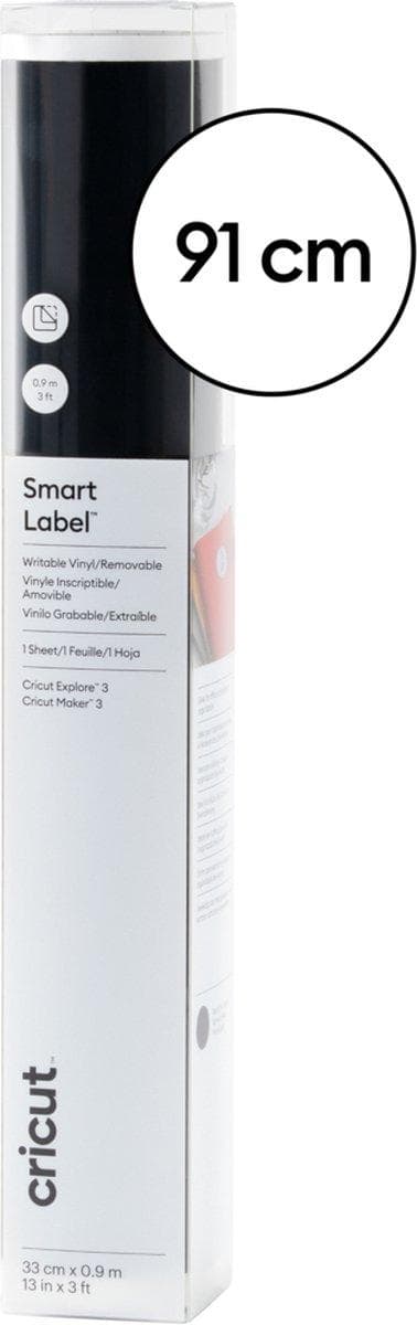 Cricut Smart Vinyl Avtagbar Folie Svart (2010005)