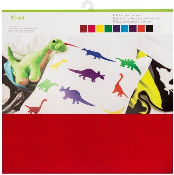 Cricut 2003830 filtark rød, lyserød, gul, grøn, blå, turkis, lilla, orange, sort, hvid (2003830)