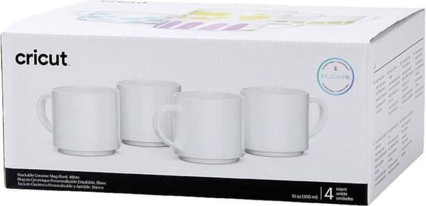 Cricut 2009392 krus 300 ml hvid pakke med 4 (2009392)
