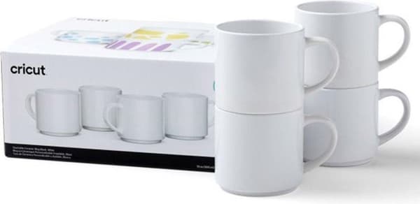 Cricut 2009392 krus 300 ml hvid pakke med 4 (2009392)
