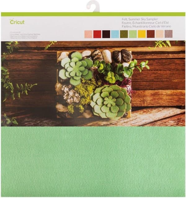 Cricut 2003829 Filtark Skærebredde 30,5 Lyserød, Rød, Blomme, Lyseblå, Grøn, Mint, Lysegul, Brun, Fersken, Grå (2003829)