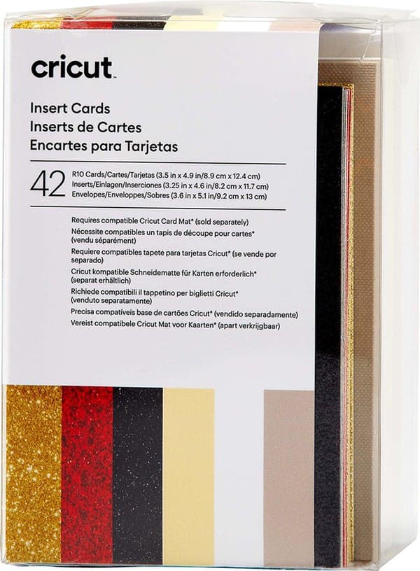 Cricut indstikskort Glitz & Glam R10 kortsæt taupe, creme, hvid (2009466)