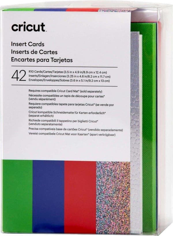 Cricut-indsatskort Rainbow R10-kortsæt Rød Blå Grøn (2009467)