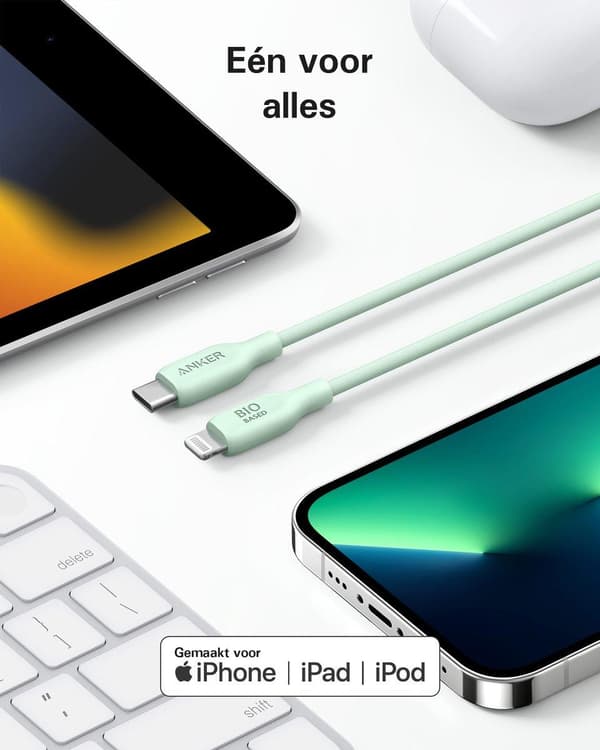 ANKER 541 Miljøvenlig Bio-TPU C-LTG Grøn 182,88 cm 6 fod (A80A2G61)